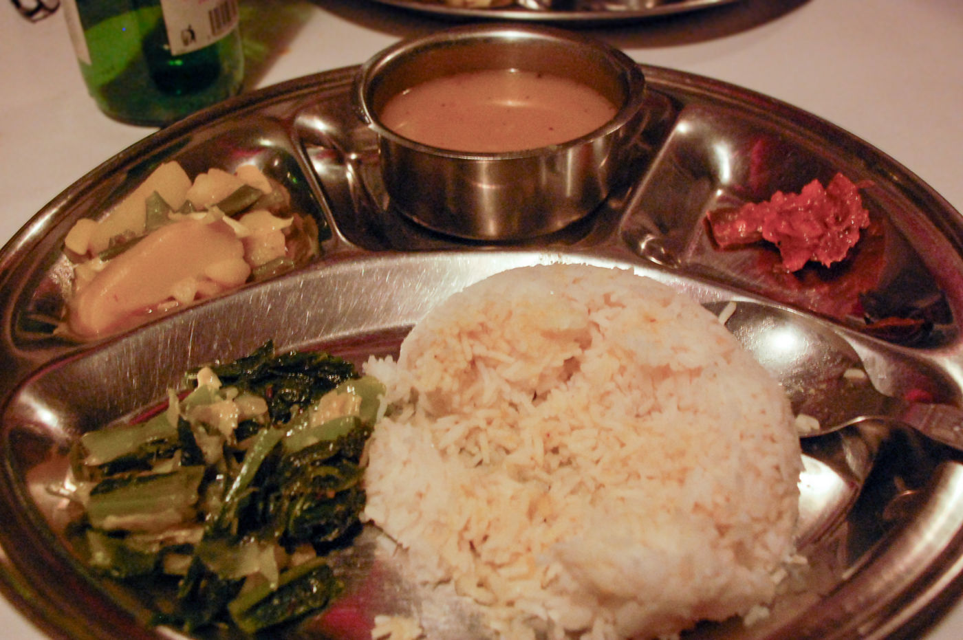 トレッキングの夕飯 ダルバート