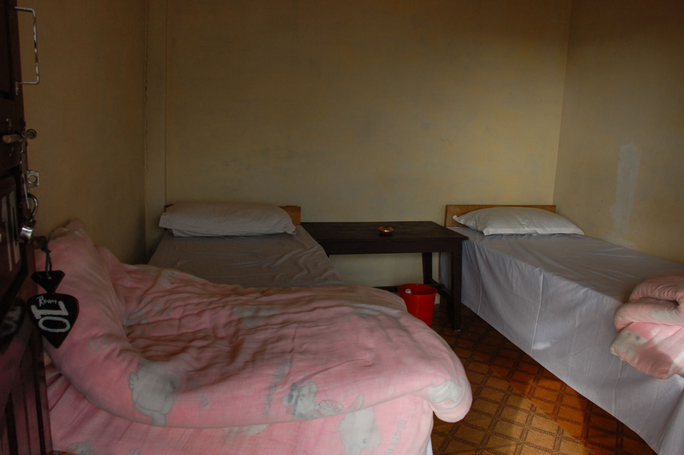 チューレのロッジの寝室