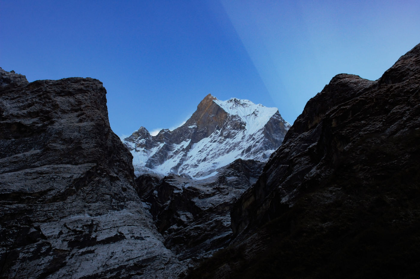 デオラリから眺めるマチャプチャレ
