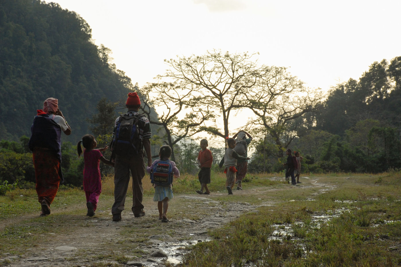 アンナプルナ 夕暮れと家族
