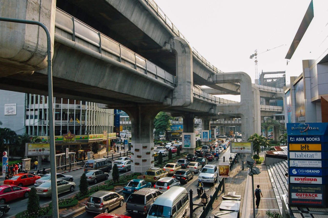 バンコク サイアム地区 渋滞