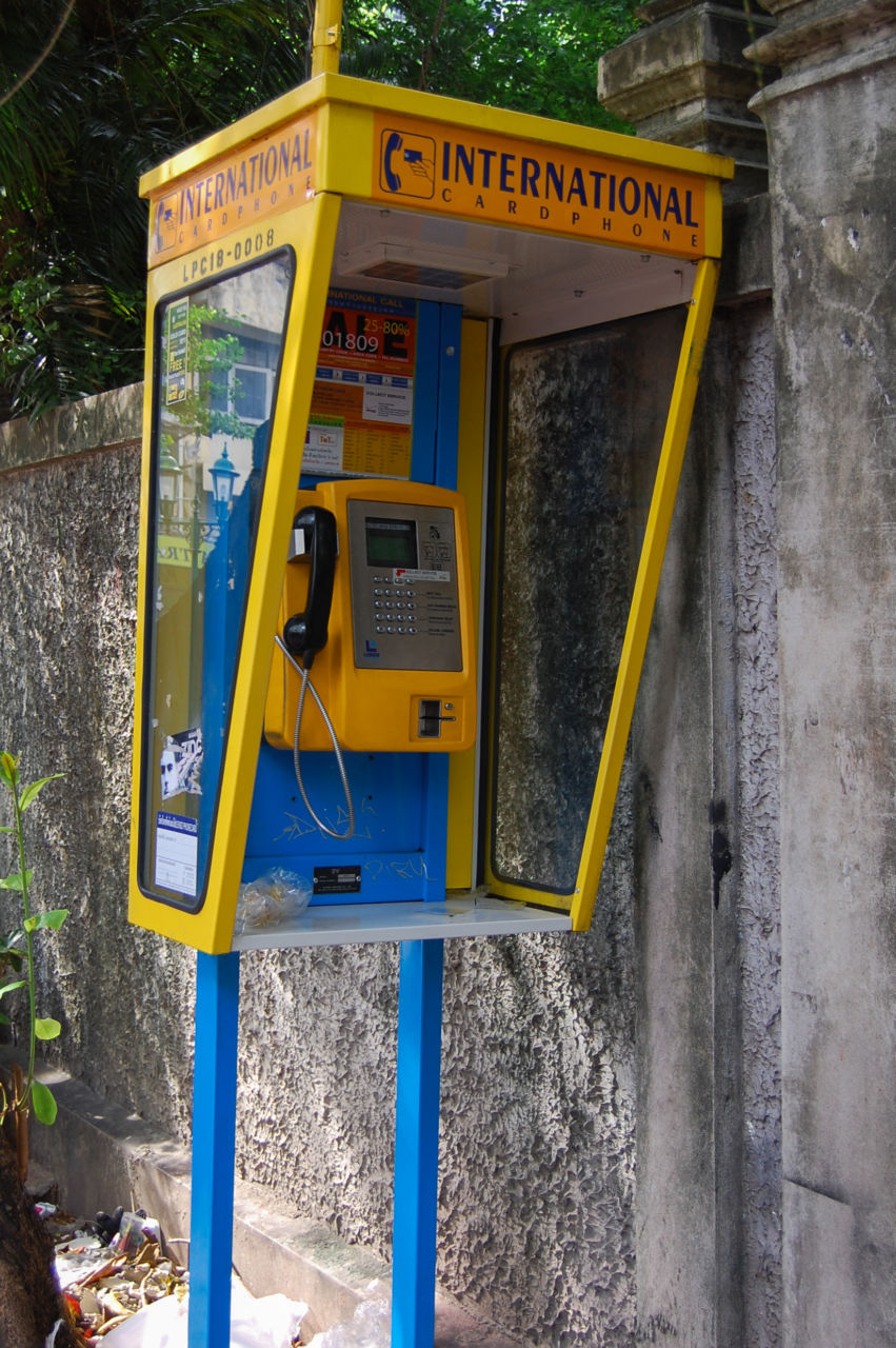 バンコクの国際公衆電話