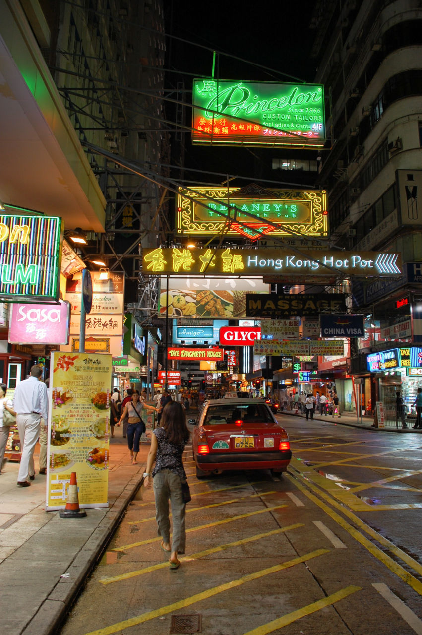 香港の飲食店街